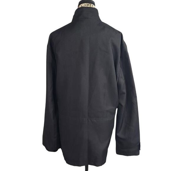 Kenneth Cole Reaction Utility raincoat black Size XL Matrix performance Classic - Picture 2 of 8